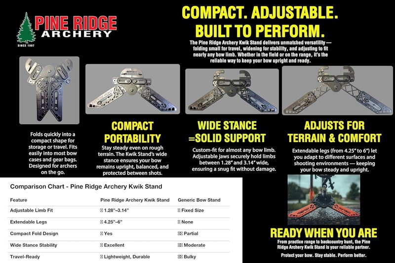 Kwik Stand Bow Support - Universal Fit for Archery | Durable & Lightweight Design