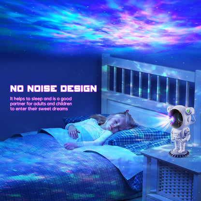 Astronaut Projector, LED Starry Sky Galaxy Projector, Night Light with Remote Control & Timer, Star Light Projector with Nabula Christmas Gift for Kids Adult for Bedroom, Room Decor, Party
