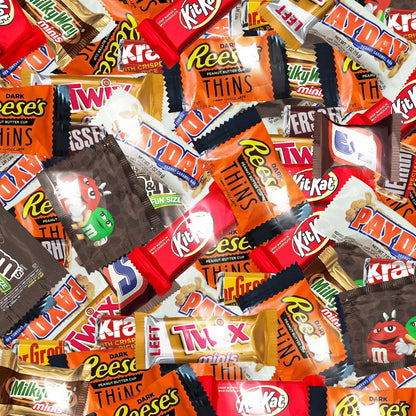 Chocolate Assorted Bulk Candy Variety Pack 5lb - Mini Chocolate Bars, Milk & Dark Chocolate Mix - Individually Wrapped Bulk Candy for Office Snacks, Party Favors and Bags