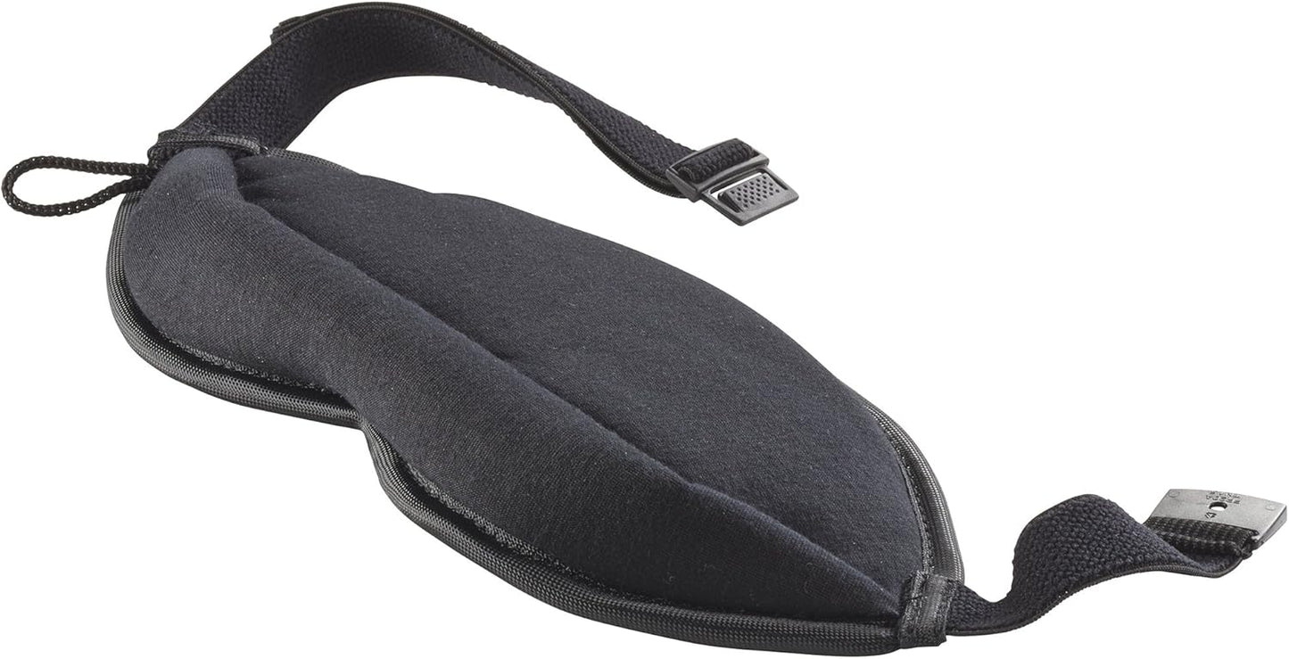 Lewis N. Clark Comfort Eye Mask + Sleep Aid to Block Light for Travel, Airplane, Hotel, Airport, Insomnia + Headache Relief with Adjustable Straps, 2 pack, Black
