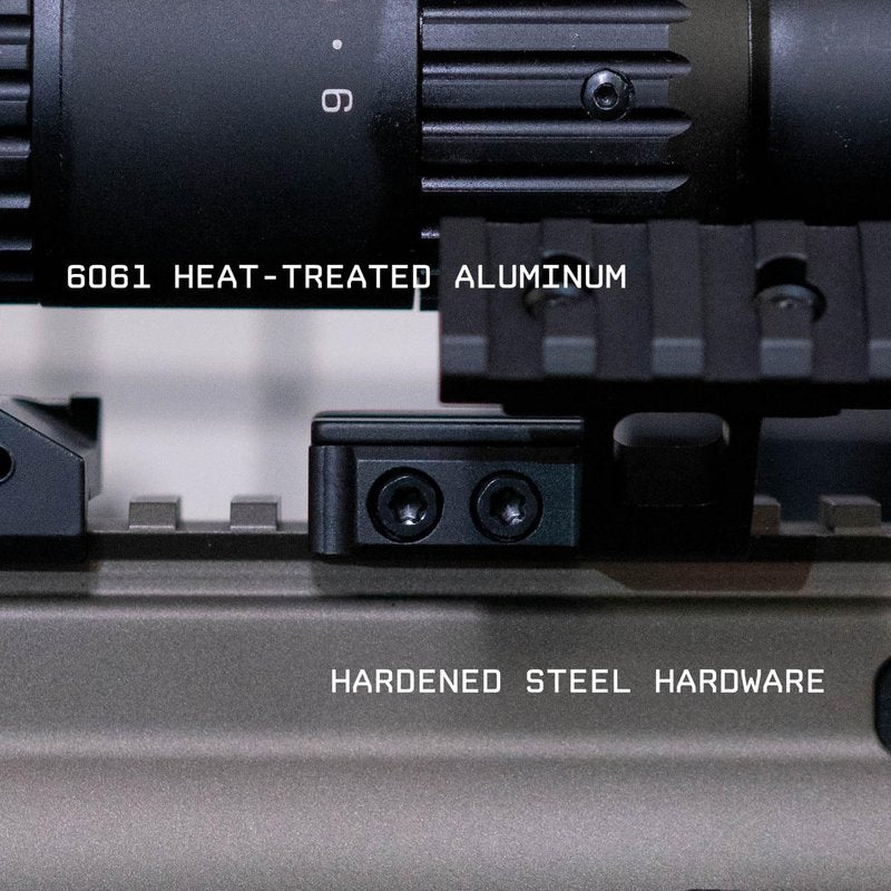 Monstrum Canted 45 Degree Red Dot Mount | Picatinny| 4 Slot Length