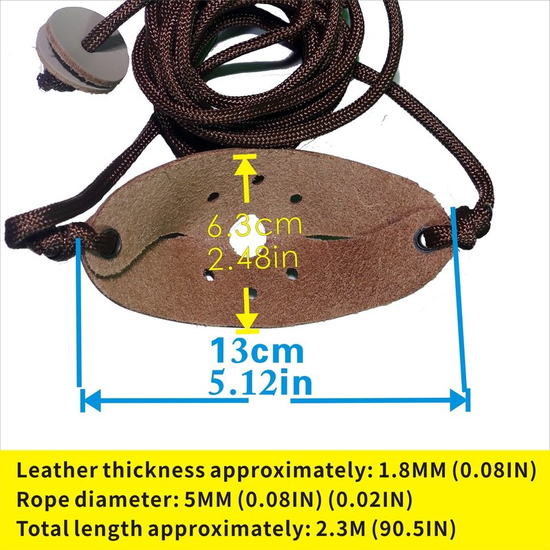 Old-Fashioned Slingshot Rock Sling Tennis Ball Thrower Shepherds Sing (1pack)
