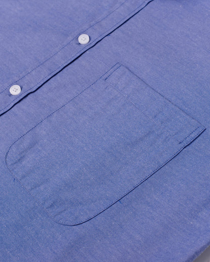 Alimens & Gentle Mens Solid Oxford Shirt Long Sleeve Dress Shirt Work Casual Button Down Shirts with Pocket Aroyal Blue