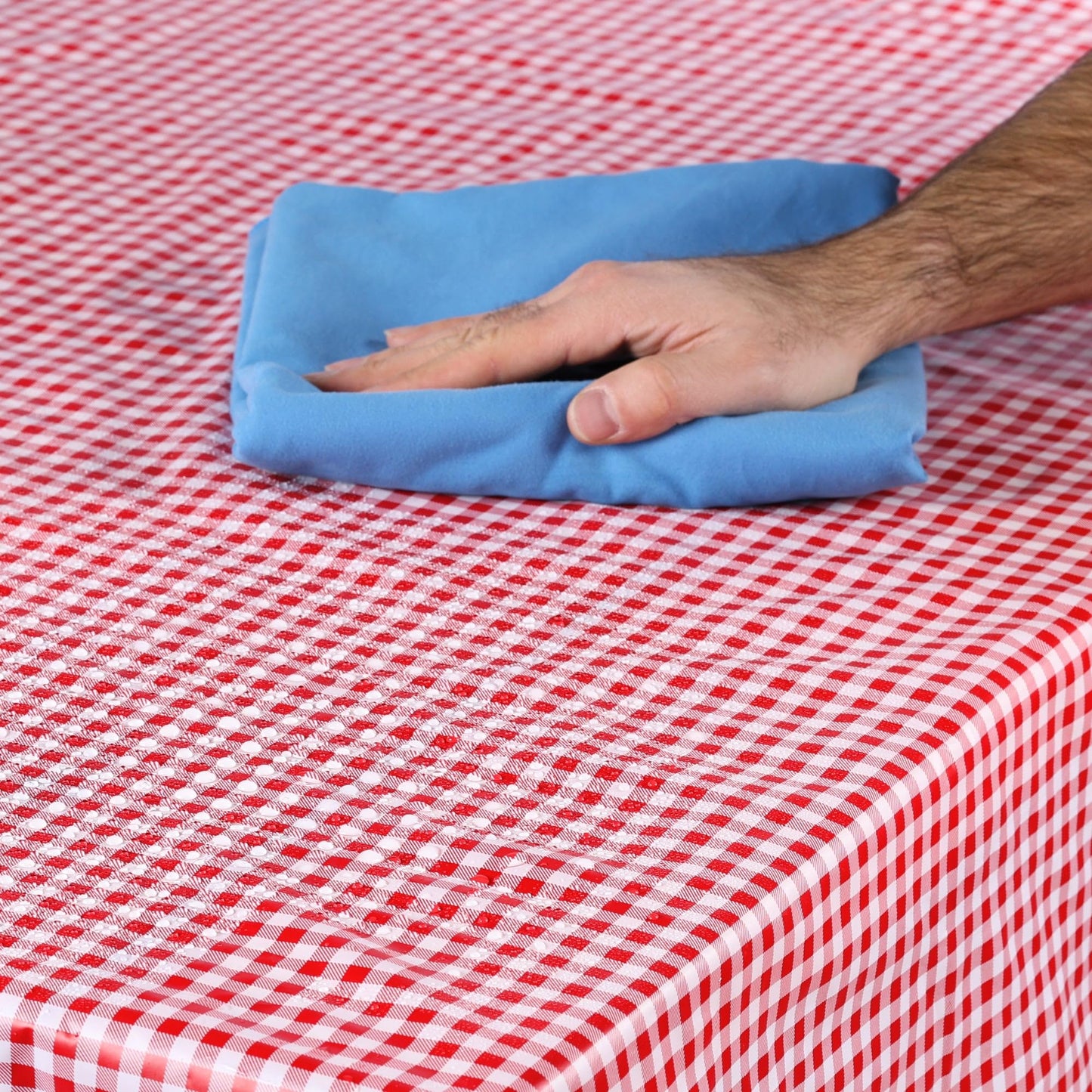Coghlan's Picnic Tablecloth and Bench Cover Set – Fitted Elastic Tablecloth with Polyethylene Coating for Outdoor Camping, Picnics, and Tailgating – Waterproof, Checkered Design, Includes Storage Bag
