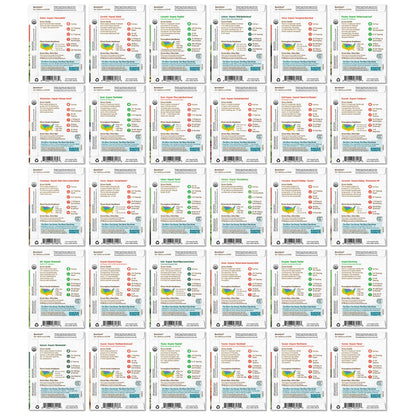 Back to the Roots Heirloom Organic, Non-GMO & USA Grown Seeds, 30ct Herb, Fruit, and Veggies, Assortment May Vary, Guaranteed to Grow
