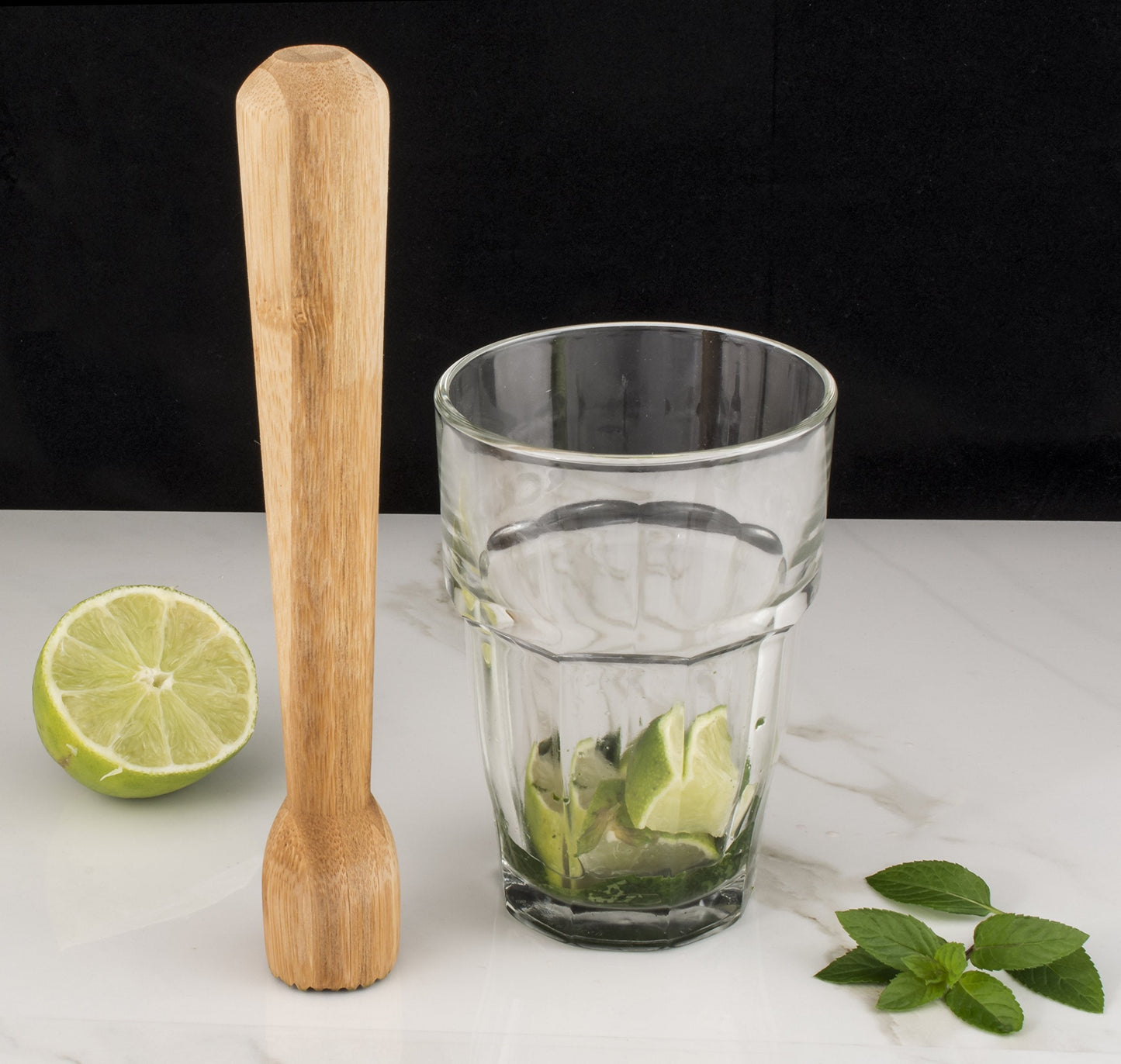 HIC Kitchen Bar Muddler, Natural Bamboo