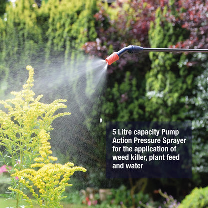 Spear & Jackson 5LPAPS 5 Litre Pump Action Pressure Sprayer