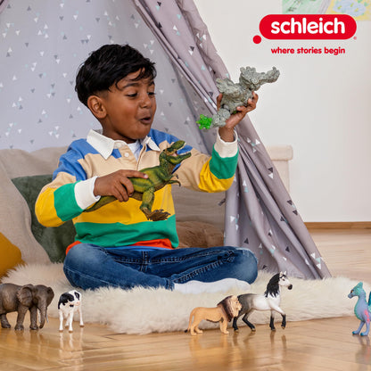 SCHLEICH Horse Club - 26 PC Tori and Princess Horse Toy Stall Playset with Dog Figurine and Accessories - Realistic, Posable Rider Figure and Pony Toys for Girls and Boys - Kids Ages 5+ - 42710