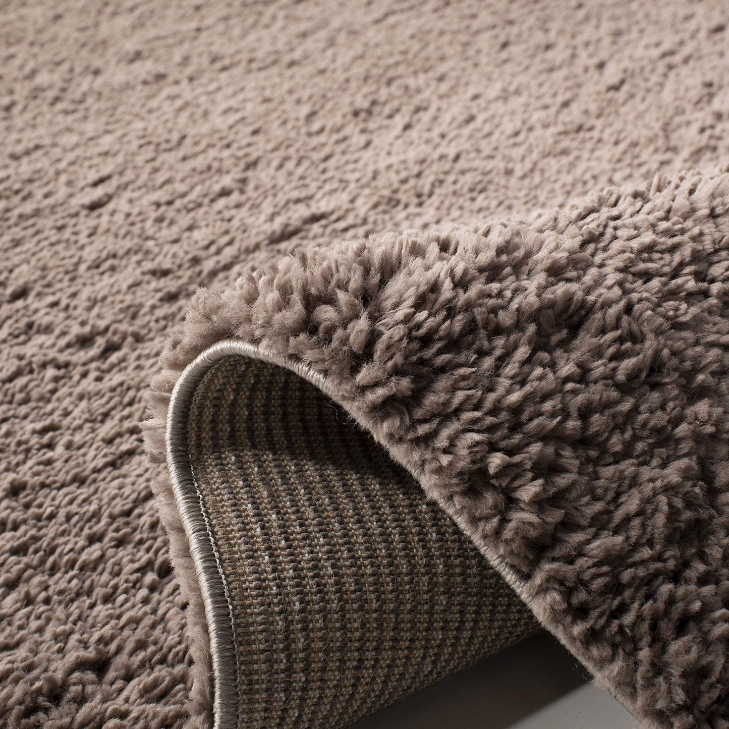 SAFAVIEH Area Rug 8x10 - August Shag Collection - Large - Taupe, Solid Pattern, Non-Shedding & Easy Cleaning, Plush Thick Pile, Ideal for Living Room, Bedroom, Dining Space (AUG900R)