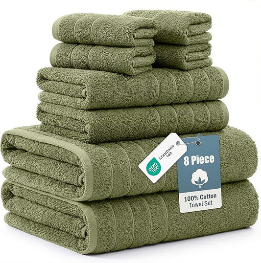 Casa Platino 100% Cotton Hotel Bath Towel Set
