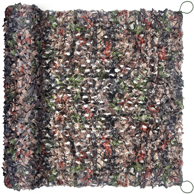 FullLit Camo Netting, Camouflage Net Blinds (Camo Bionic Leaves, 6.5ftx10ft)