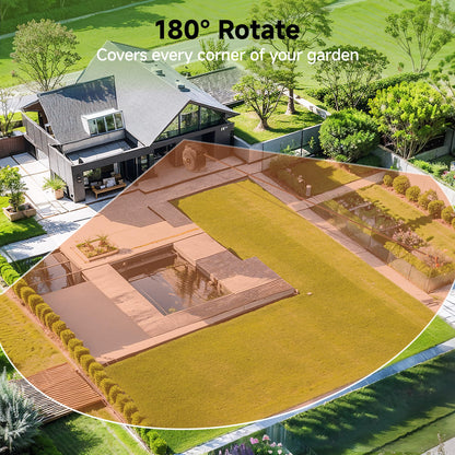 Giraffe Tools Retractable Garden Hose Reel 1/2 Inch x 130 ft, Super Heavy Duty, Any Length Lock, Slow Return System, Wall Mounted and 180 Deg Swivel Bracket