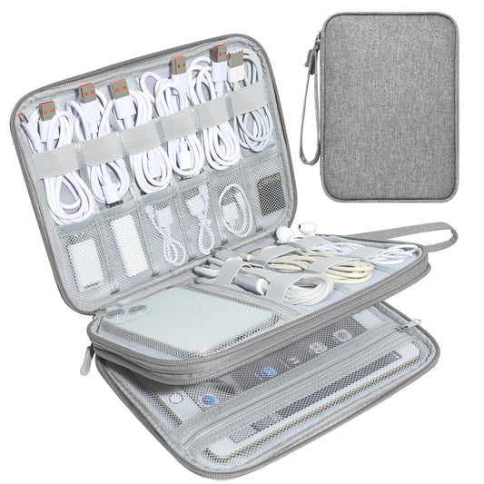 CILLA Electronics Organizer Travel, Travel Cord Organizer Case, Compact Electronics Accessories Bag for Cable, Cord, Charger, Phone