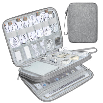 CILLA Electronics Organizer Travel, Travel Cord Organizer Case, Compact Electronics Accessories Bag for Cable, Cord, Charger, Phone