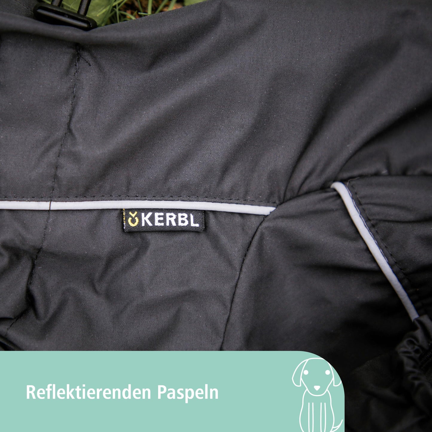 Kerbl Raincoat Manchester, Medium, Black