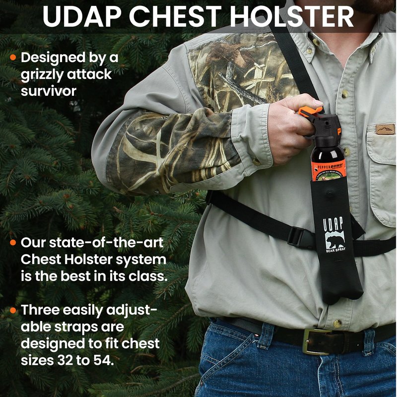 UDAP 18CP Super Magnum Bear Spray, Multi,13.4oz