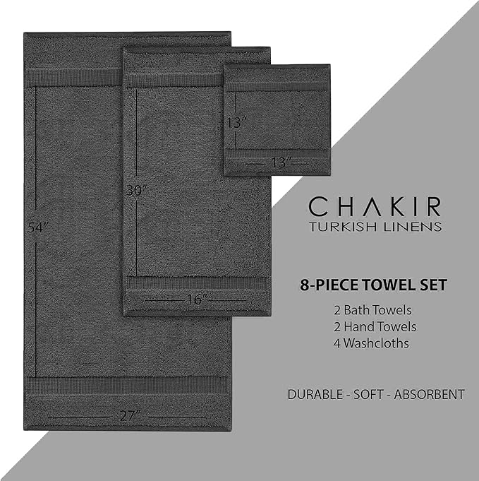 Chakir Turkish Linens | Hotel & Spa Quality 100% Cotton Premium Turkish Towels