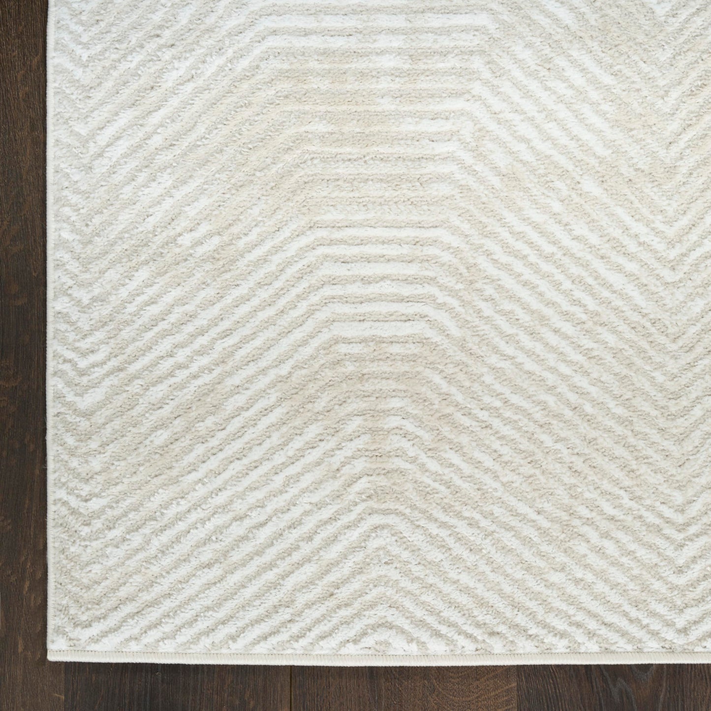 Nourison Home Dekor Ivory Beige 5'3" x 7' Area Rug - Easy Clean, Non Shedding, Bed Room, Living Room, Dining Room, Kitchen (5' x 7')