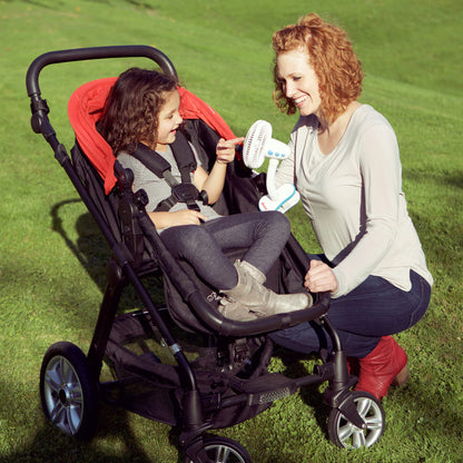 Diono Stroller Fan, Clip On Baby Safe Stroller Fan with Flexible Neck for Perfect Angle, Universal Fit with Most Strollers