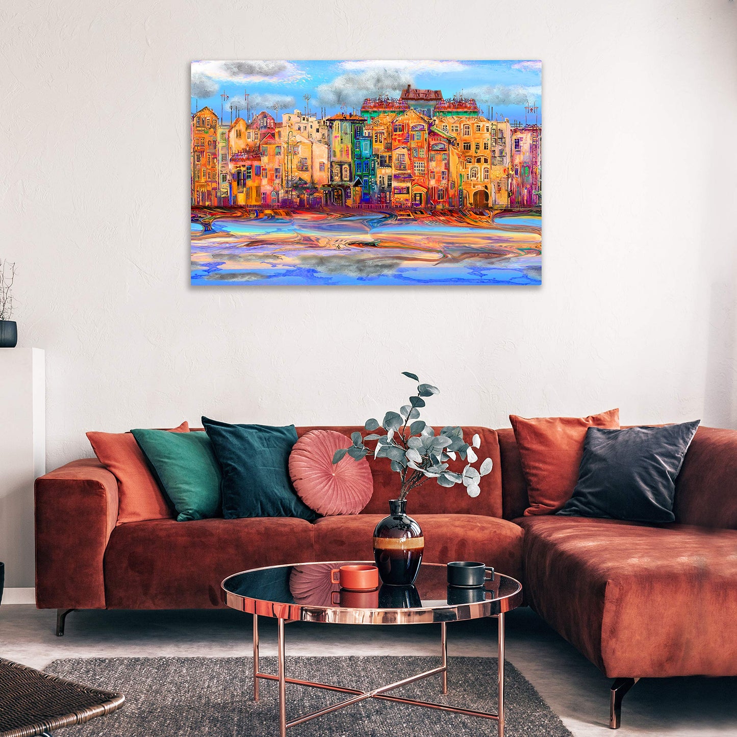 Kurtzy 2 Pack Blank Canvas - 70 x 100cm (28 x 40 inches) - Extra Large Pre Stretched Canvas Panels with Wooden Wedges - Suitable for Acrylic and Oil Painting Also for Sketching and Drawing