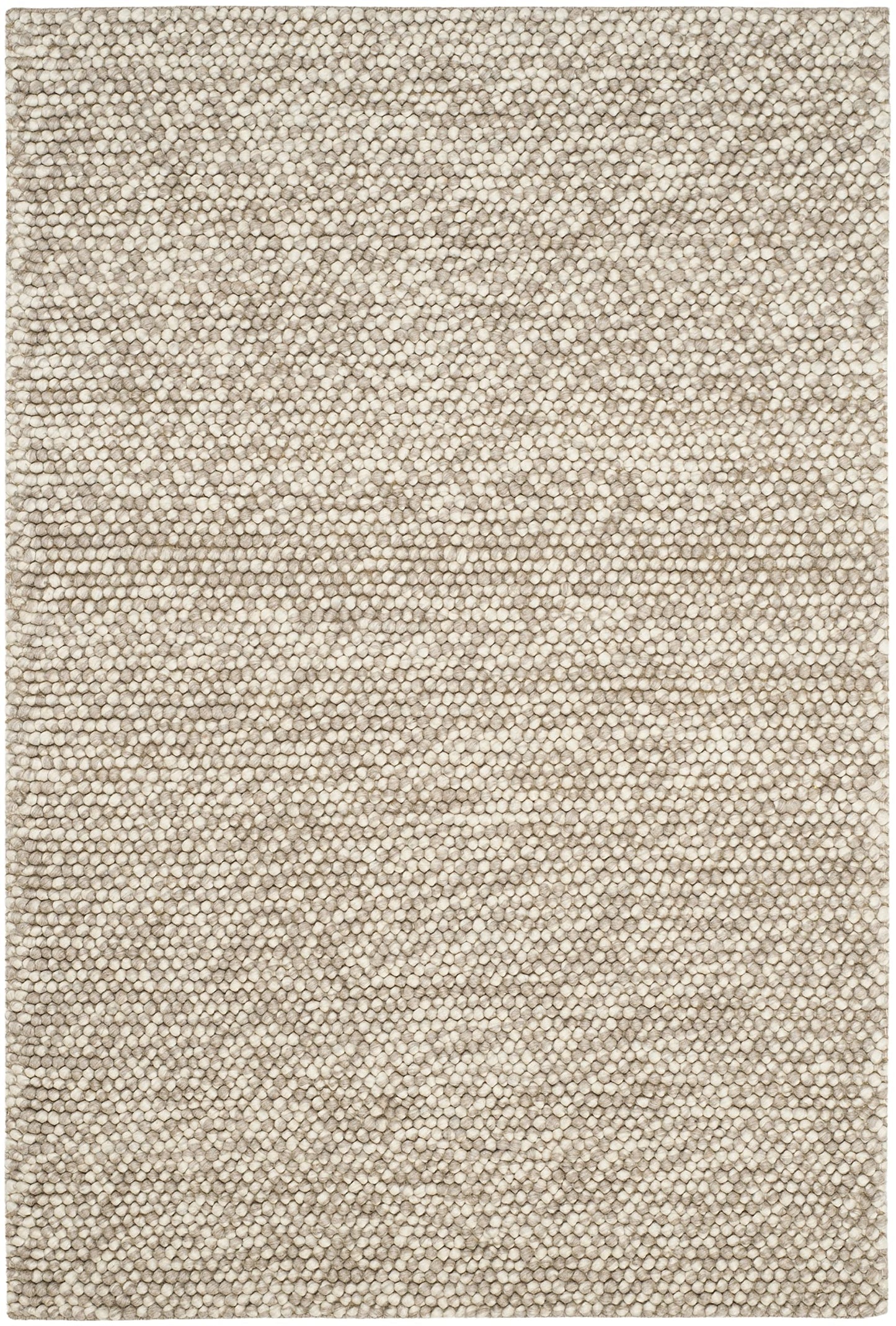 SAFAVIEH Area Rug 4x6 - Natura Collection - Beige, Handmade Wool Blend, Textured Design, Ideal for Living Room, Bedroom, Dining Space (NAT620B)