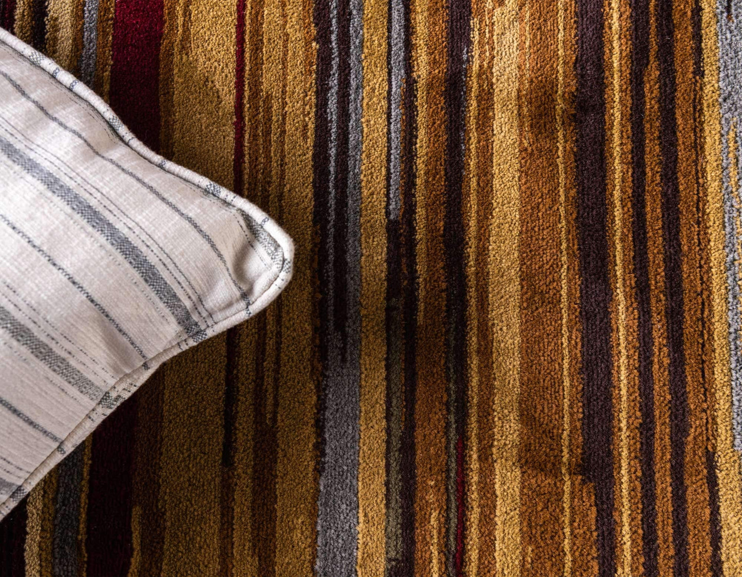 Unique Loom Barista Collection Area Rug - Icatu (4' 1" x 6' 1" Rectangle, Beige/ Brown)