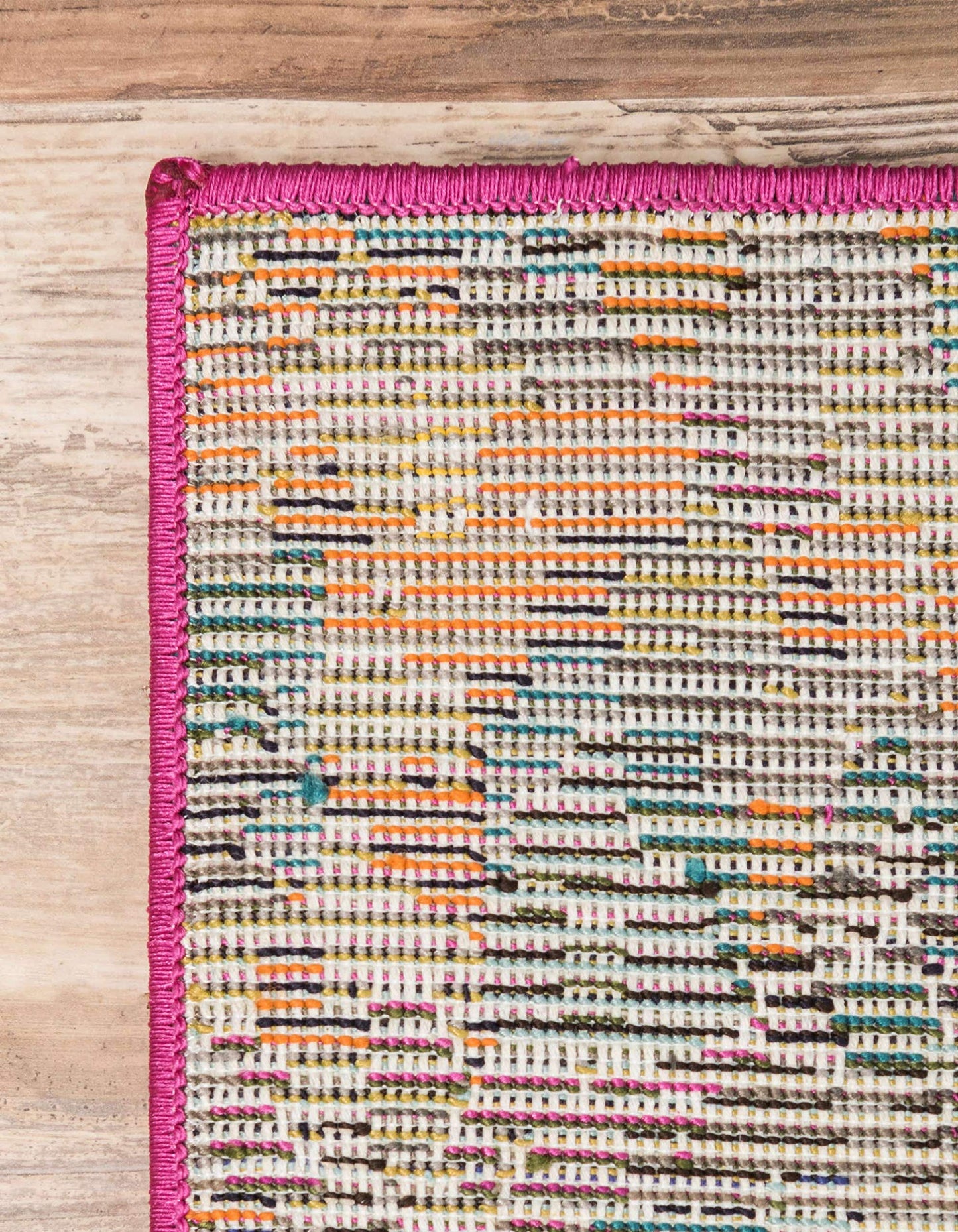 Unique Loom Jardin Collection Colorful, Vibrant, Abstract, Modern Area Rug (2' 7 x 8' 0 Runner, Multi/ Blue)