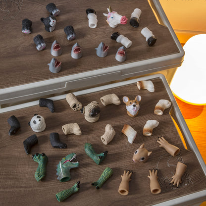 AQKILO Squirrel Finger Puppet Set, Animals Puppet Show Theater Props, Novelty Toys Weird Stuff Gifts