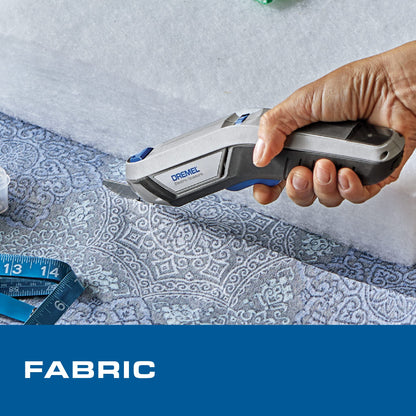 Dremel 4V Cordless Electric Scissors with USB Rechargeable Battery and Two Blade Attachments - Ideal for Cutting Cardboard, Fabric, and Paper, HSSC-01
