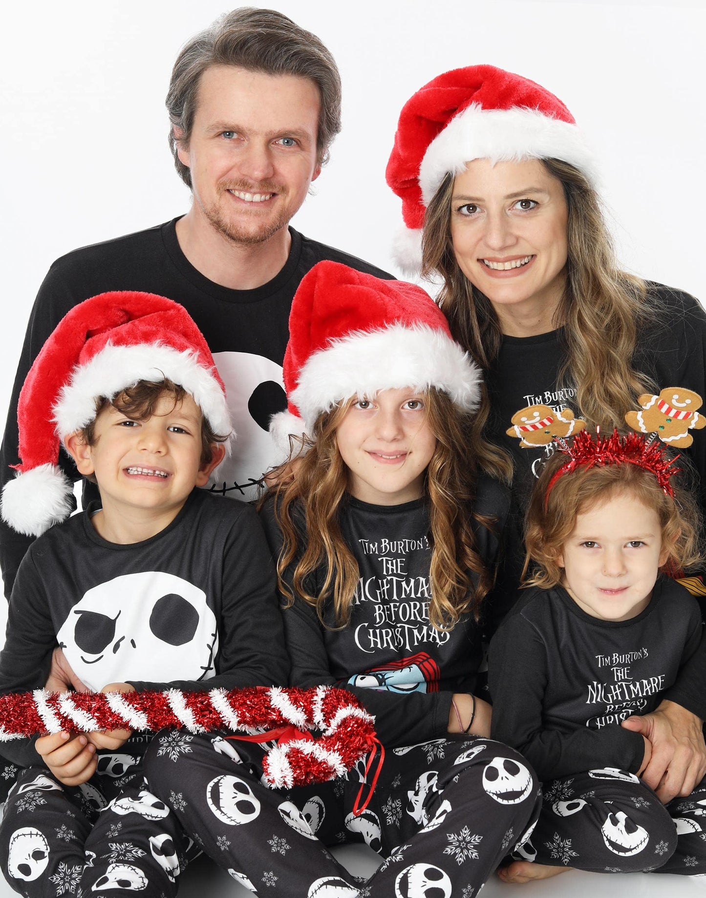 Disney The Nightmare Before Christmas Womens Pajamas | Jack Skellington Sally Halloween Matching Long Sleeve Long Leg PJ Set