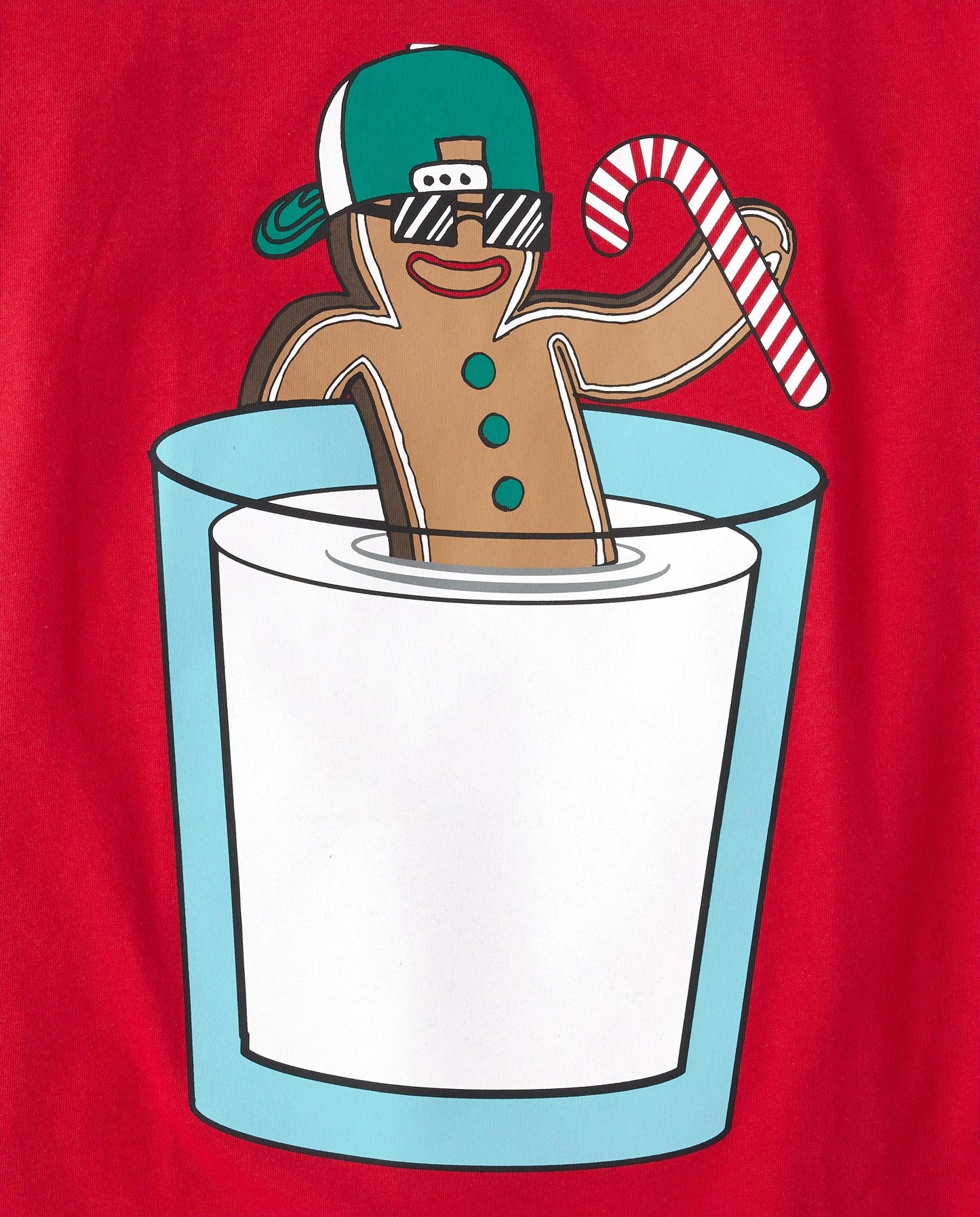 The Children's Place,Boys,All Holidays Long Sleeve Graphic T-Shirts,multipacks,Gingerbread Cookie/Merry Mode 2-Pack,X-Large