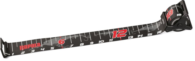 Rapala Retractable Ruler 60", Compact and Durable Measuring Tool for Anglers, Convenient Folding Design with Easy-to-Read Markings for Accurate Fish Measurements