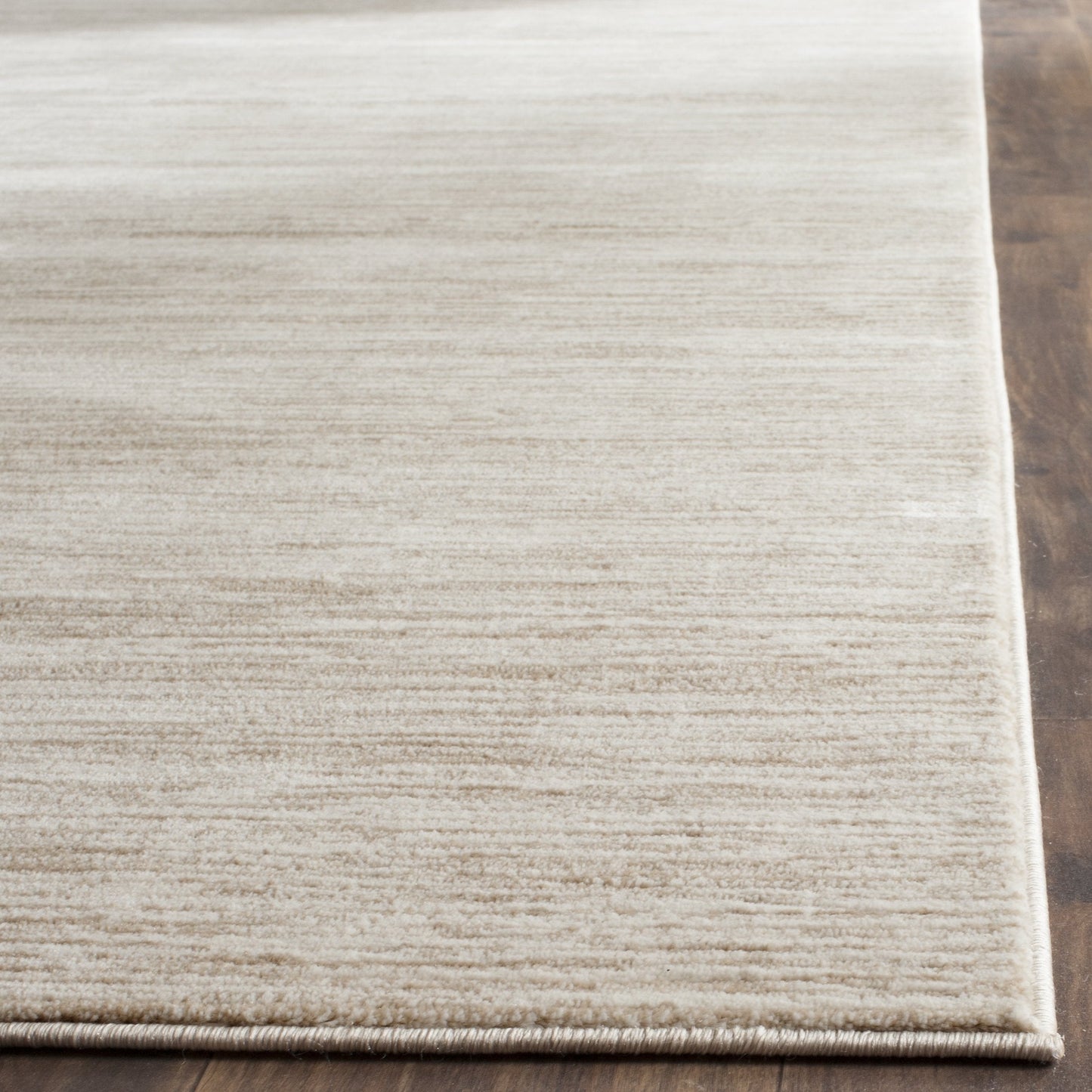 SAFAVIEH Vision Collection Area Rug - 8' Square, Cream, Modern Ombre Design, Non-Shedding & Easy to Clean, Ideal for Living Room, Bedroom, Dining Space (VSN606F)