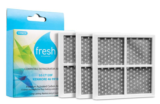Mist Fresh Refrigerator Air Filter Replacement for L120F, LG ThinQ Fresh Air Filter, Kenmore Elite 469918, 6 Month Replacement, 3 pack