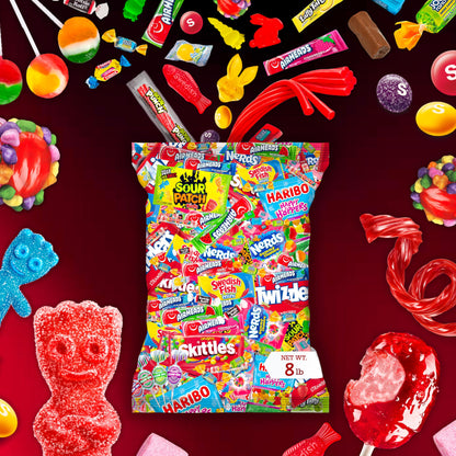 Bulk Candy Variety Pack - 8 lb Candy - Candy Bulk Individually Wrapped Candy- Halloween Candies - Trick Or Treat Candies - Piñata Filler Stuffers - Pinata Candy Stuffers - Candy Party Favors