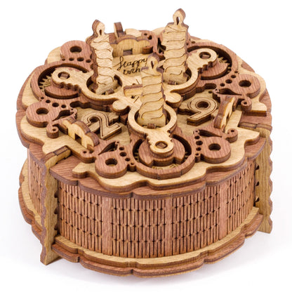 iDventure - Birthday Cake Gift 3D Puzzle Box - Gift box puzzles - tricky gift packaging birthday gifts - Puzzle box money gifts, vouchers & much more. (10.5 cm diameter x 6.5 cm height) (IDGB3)