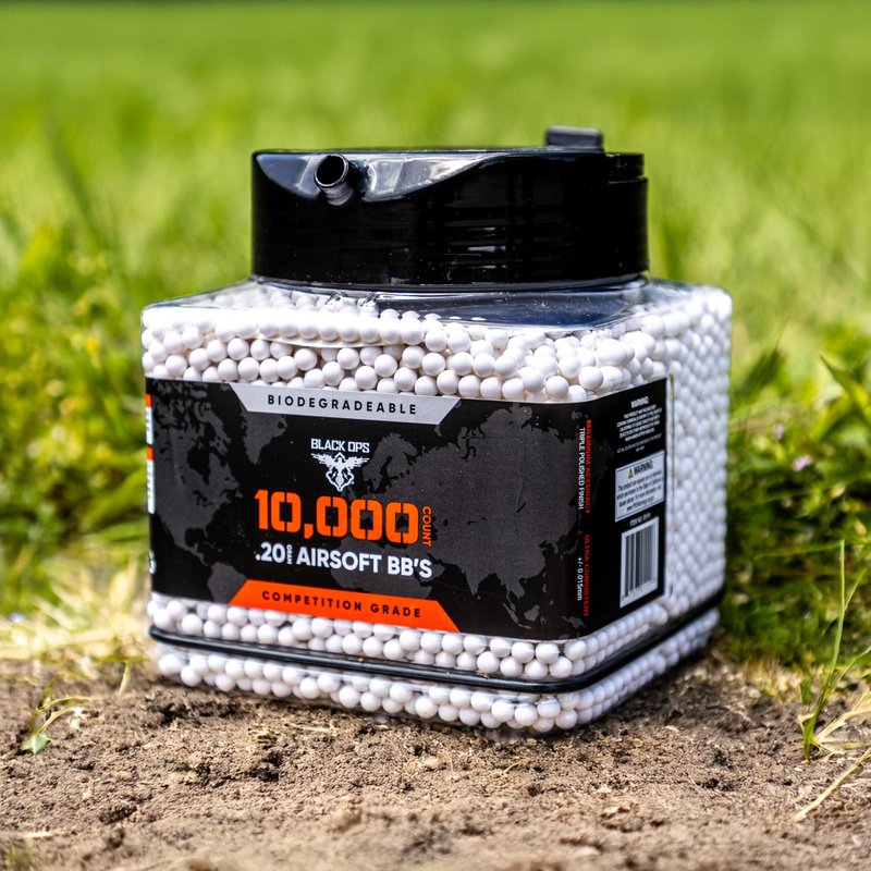 Black Ops Airsoft BB's, 10,000 Count.20g, 6mm