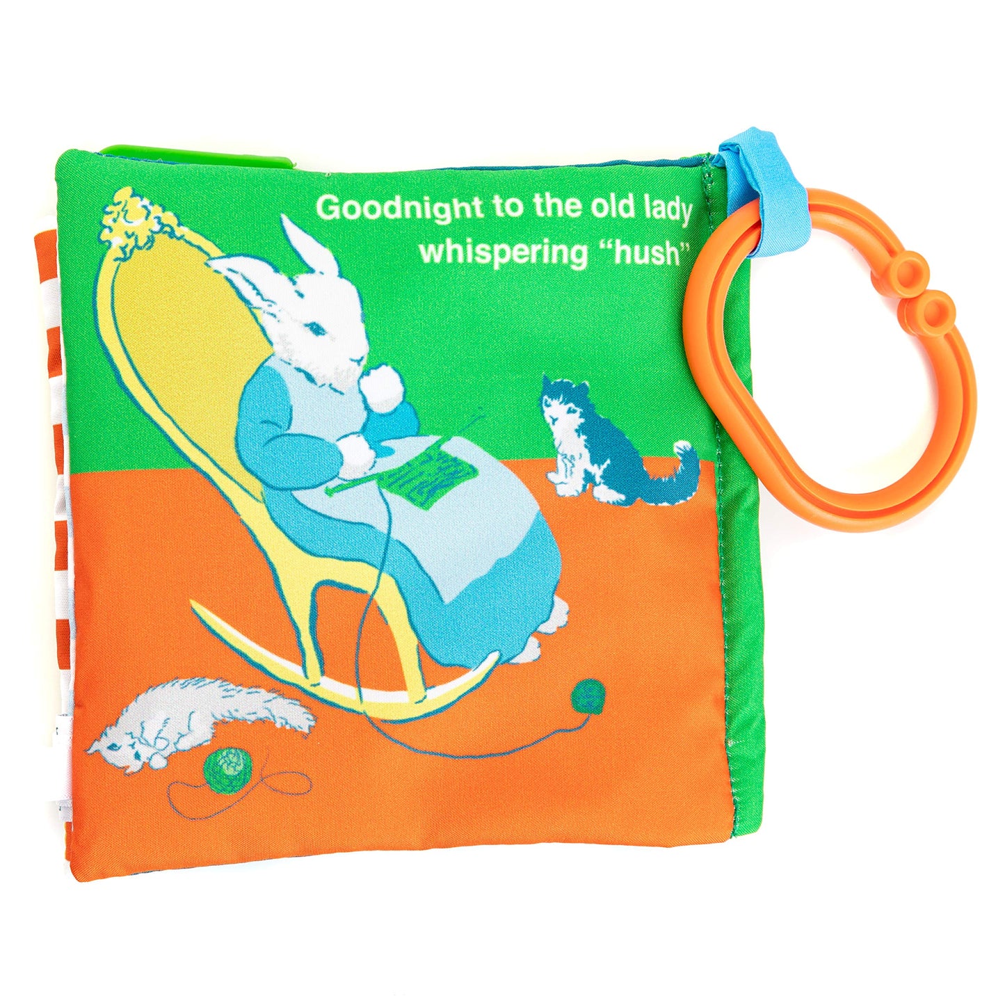 KIDS PREFERRED Goodnight Moon Soft Book with On The Go Clip, 5 Inches