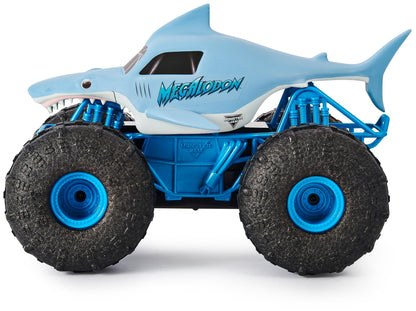 Monster Jam, Official Megalodon STORM All-Terrain Remote Control Monster Truck, 1:15 Scale