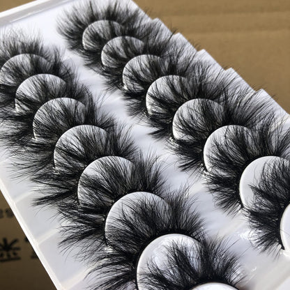 GMAGICTOBO False Eyelashes Wispy Eyelashes Faux 3D Mink Lashes Thick Volume Long Soft Dramatic Strip Eye Lashes Pack 8 Pairs