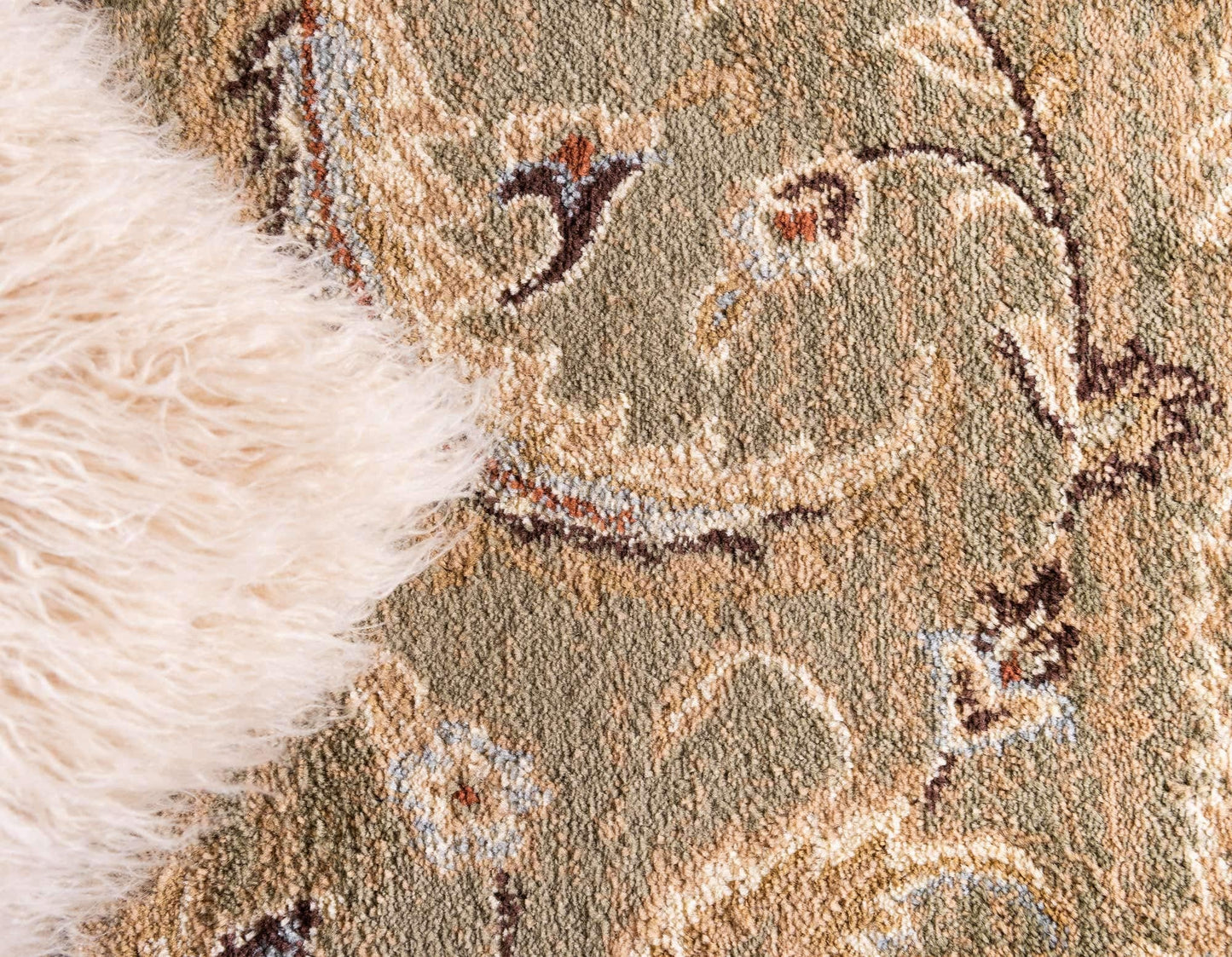 Unique Loom Voyage Collection Area Rug - Hickory (5' 3" x 8' Rectangle Green/Light Blue)