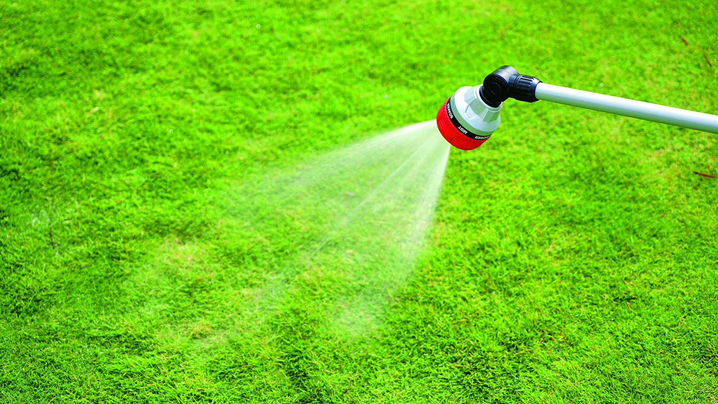 Eden 96618 Long Metal Garden Wand with 7 Watering Pattern, Thumb Control, Bundled with Quick Connect Starter Set