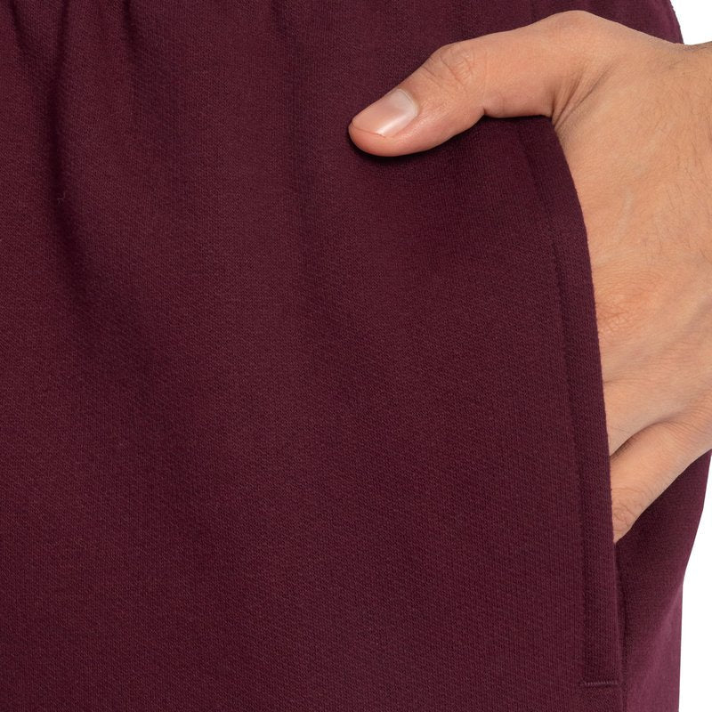 Fruit of the Loom Men's Eversoft Fleece Sweatpants with Pockets, Moisture Wicking & Breathable, Sizes S-4X, Elastic Bottom-Maroon, XX-Large