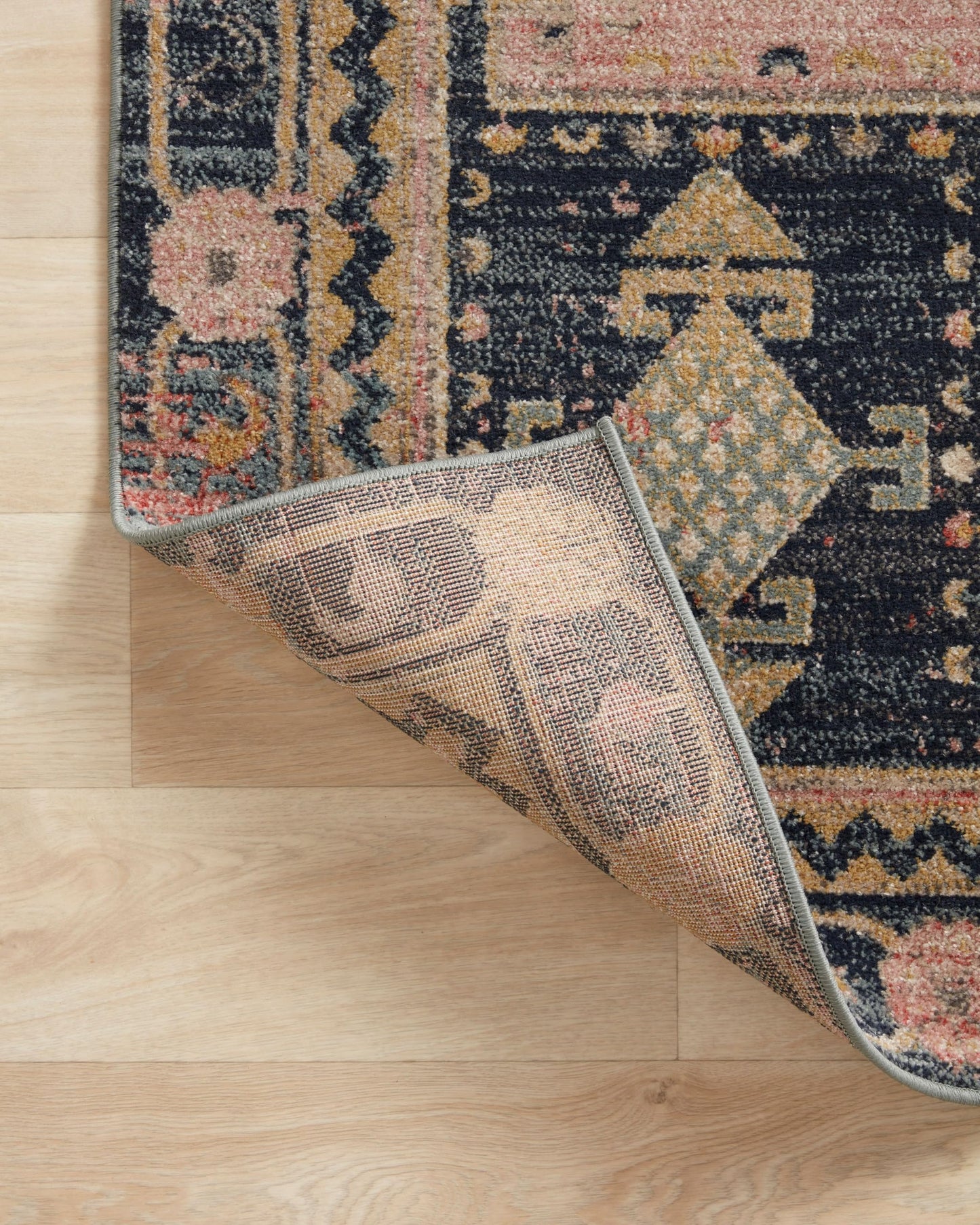 Loloi Jocelyn Collection JOC-06 Rose/Rose 9'-6" x 12'-6" .38" Thick Area Rug