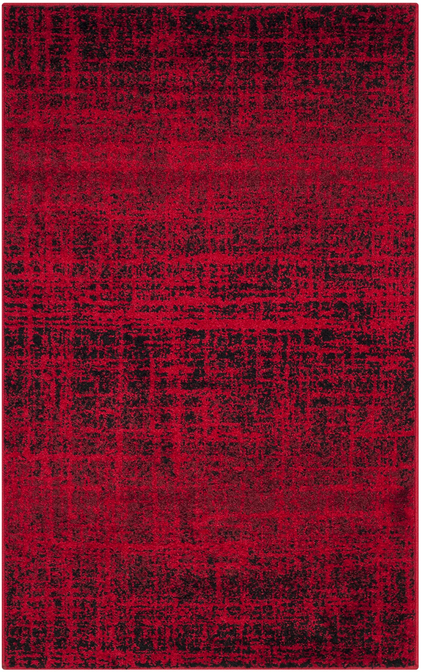 SAFAVIEH Adirondack Collection Accent Rug - 3' x 5', Red & Black, Modern Abstract Design, Non-Shedding & Easy Care, Ideal for High Traffic Areas in Entryway, Living Room, Bedroom (ADR116F)