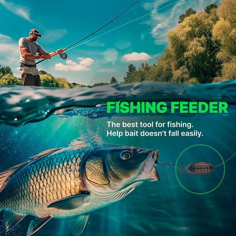 10pcs New Spring Fishing Feeder 25g/0.88oz Carp Сrucian Bream Fishing Tackle