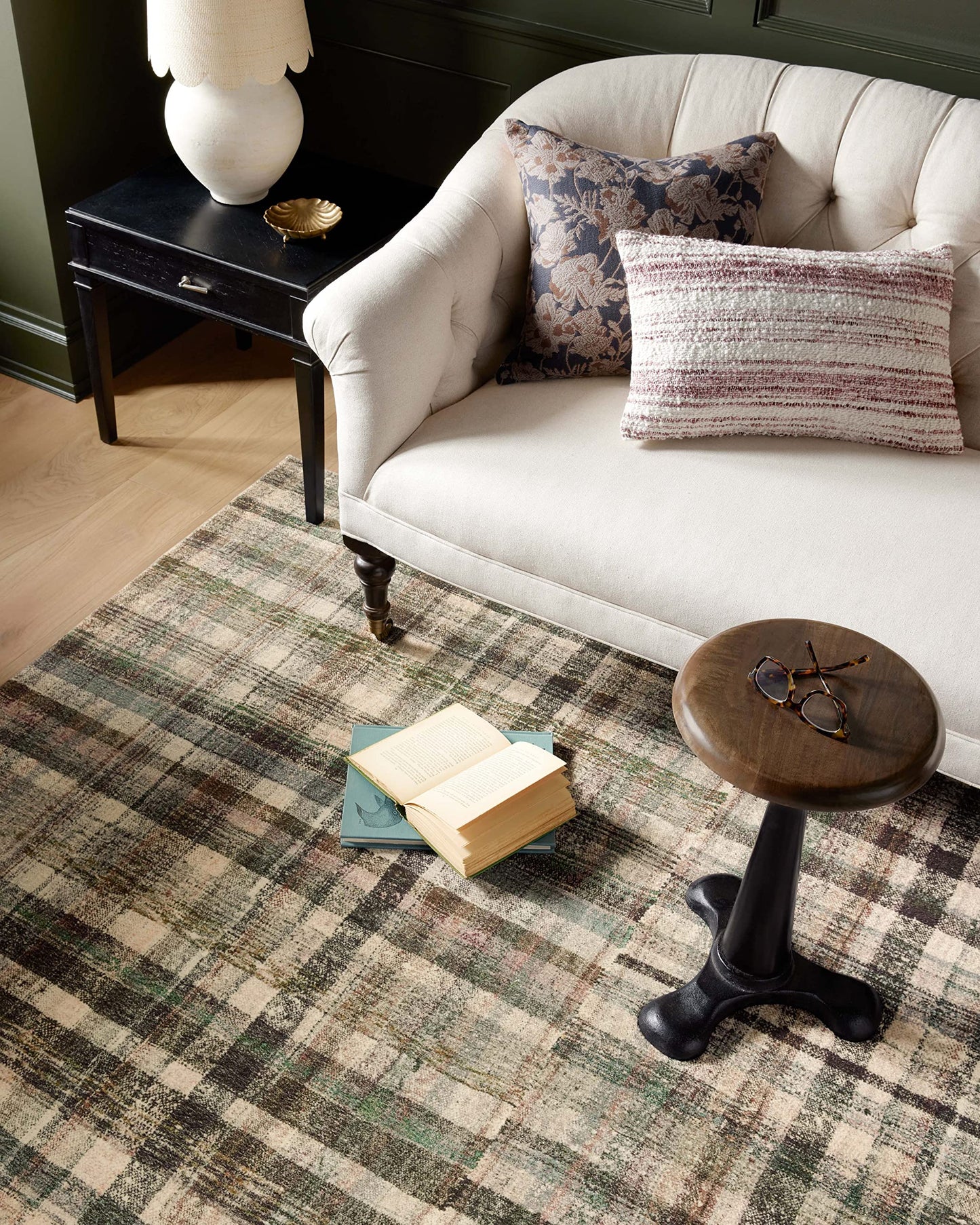 Loloi Chris Loves Julia Humphrey Collection HUM-03 Forest/Multi 7'-3'' x 9'-3'' .38" Pile Height, Area Rug feat. CloudPile