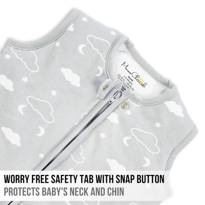Mama Cheetah Baby Sleep Sack 2.5 TOG, Winter Baby Sleeping Bag with 2-Way Zipper, Organic Cotton Swaddle Transition Wearable Blanket for Boy Girl Infant Toddler, 6-12 Months, 1-Pack