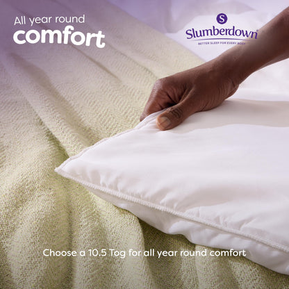 Slumberdown Anti Allergy Double Duvet 10.5 Tog - Allergy UK Approved All Year Round Double Quilt for Allergy Sufferers - Made in the UK, Anti Bacterial and Machine Washable Bedding (200 x 200cm)