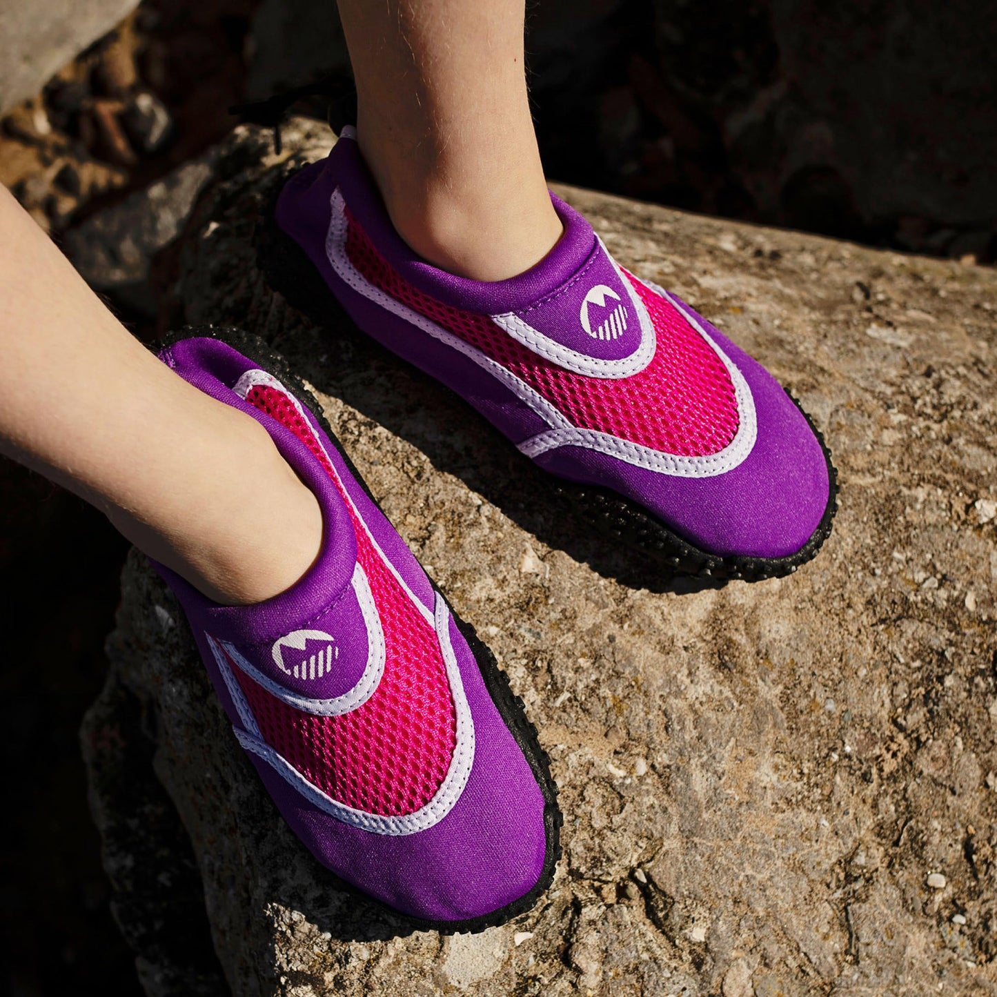 Lakeland Active Girl's Eden Aquasport Water Shoes Holiday Surf Sea Barefoot Swimming Paddleboard - Purple/Pink/White - 3 UK